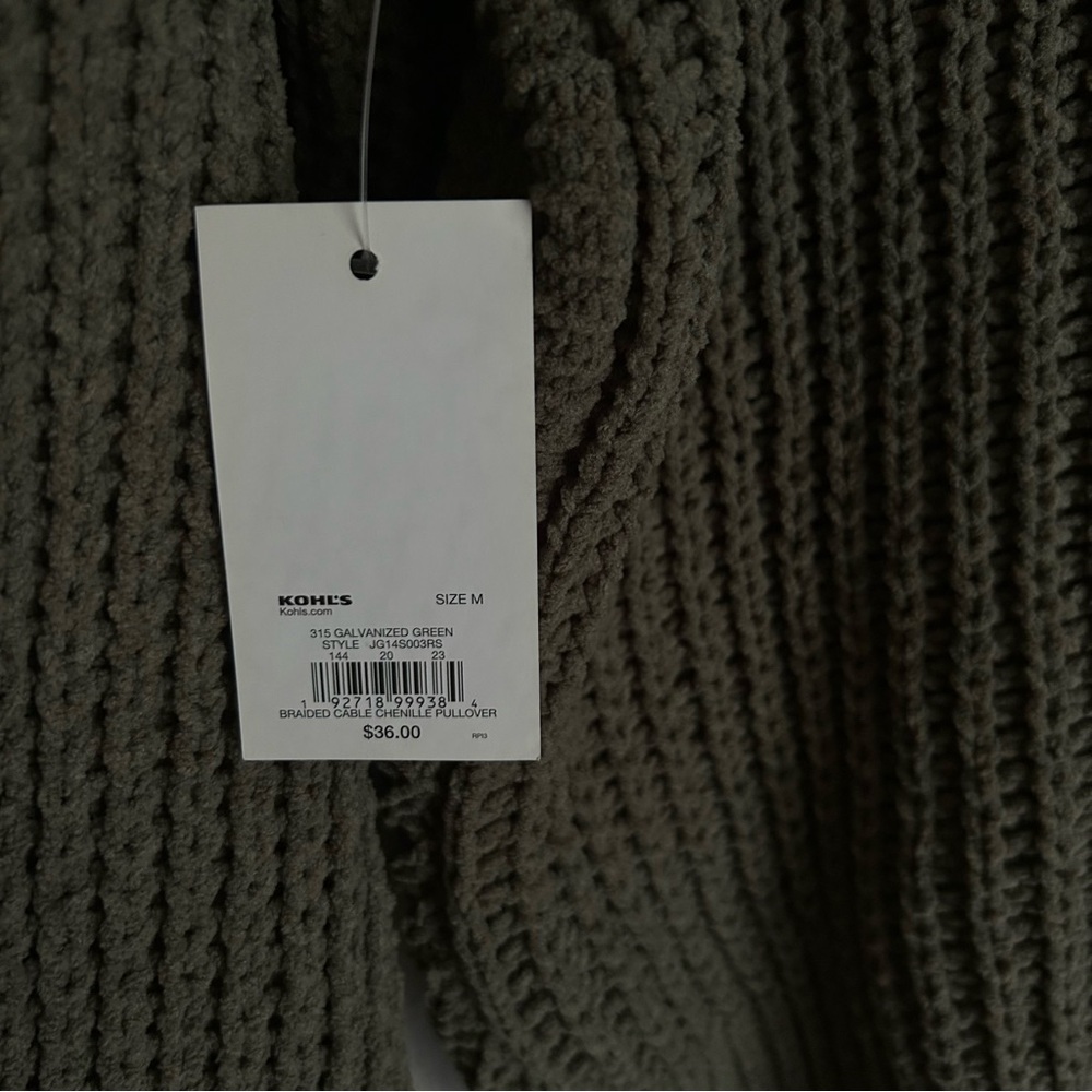 NWT SO Dark Green Soft Sweater - Picture 4 of 4